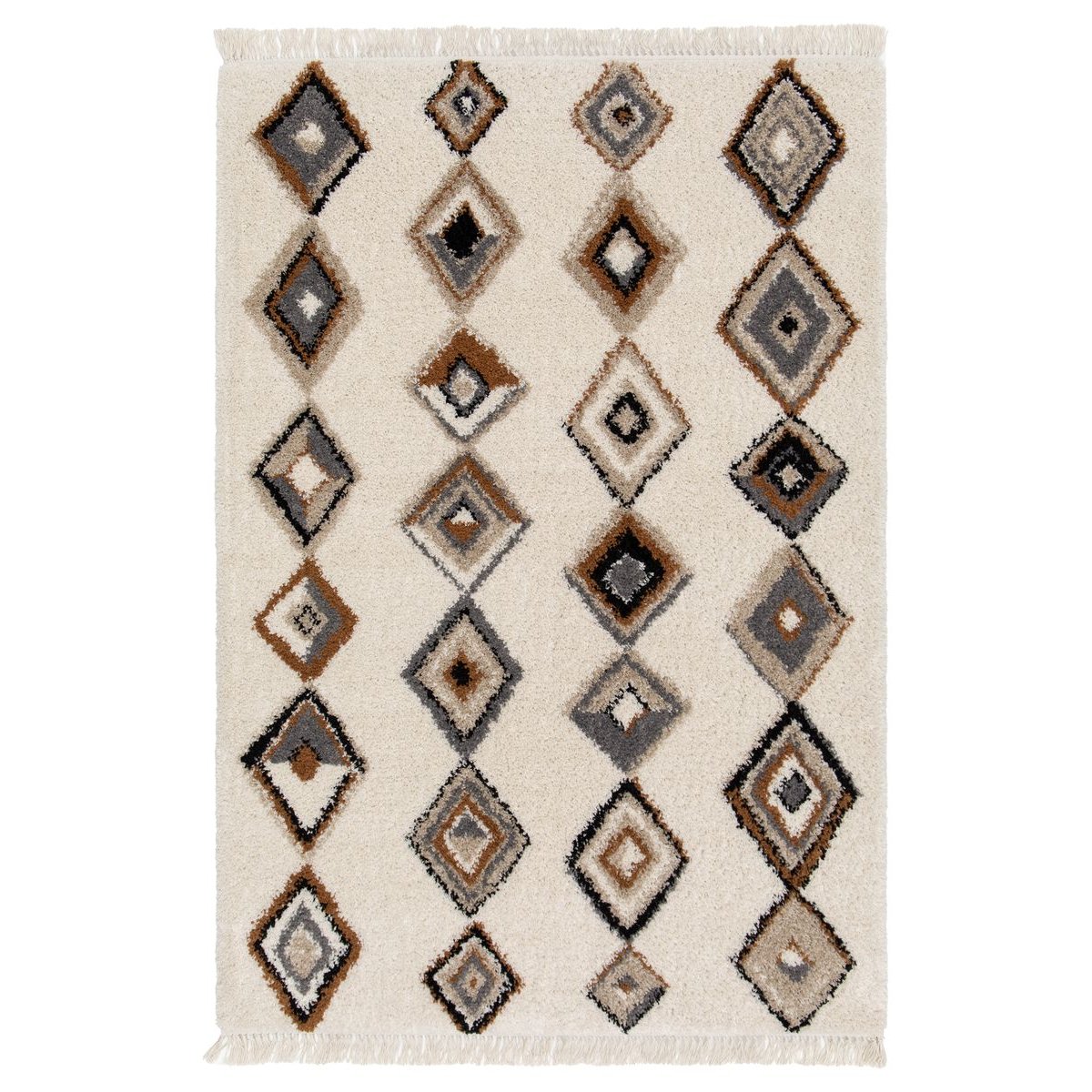 Boho&me Berber vloerkleed - Atlas Nomad bruin|grijs - 160x230 cm