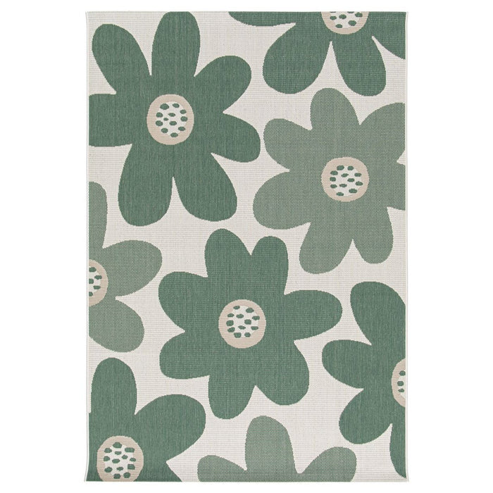 Boho&me Buitenkleed bloemen - Verdance Floral groen - 160x230 cm