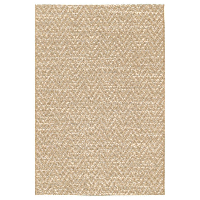 Boho&me Buitenkleed zig-zag  - Corde Chevron naturel|wit - 160x230 cm