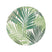 Boho&me Rond buitenkleed palmbladeren - Verdant Palm groen - 120 cm