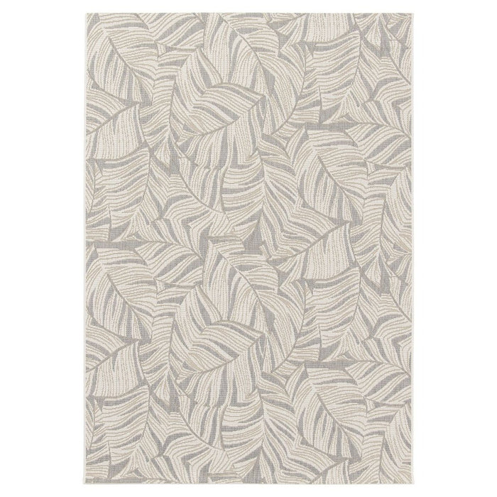 Boho&me Buitenkleed palmbladeren - Verdance Canopy wit|grijs - 160x230