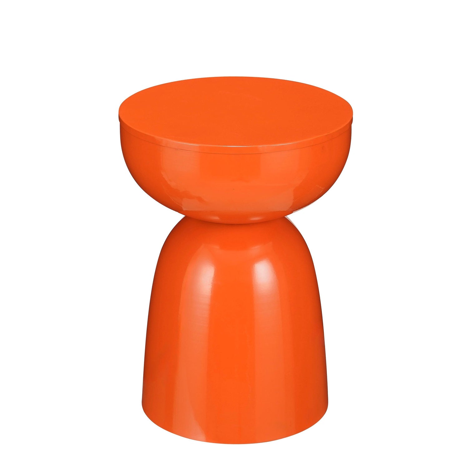 Mica Decorations Elliot Bijzettafel - H45 x Ø32 cm - IJzer - Oranje