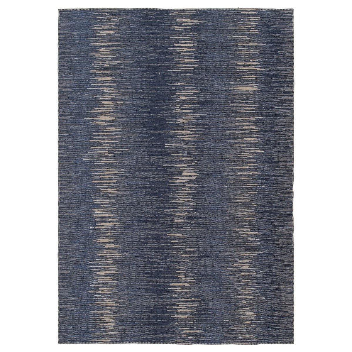 Heritaged Abstract vloerkleed - Sapphire Ripple jeansblauw - 160x230