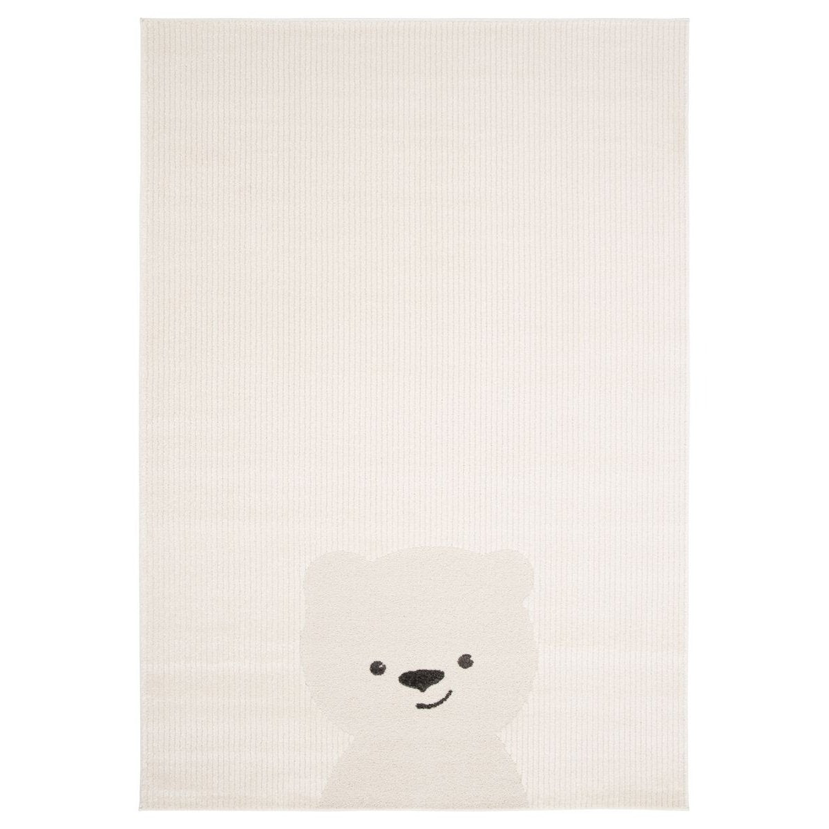 Amiah Vloerkleed babykamer - Softpaw Bearly ivoor - 120x170 cm