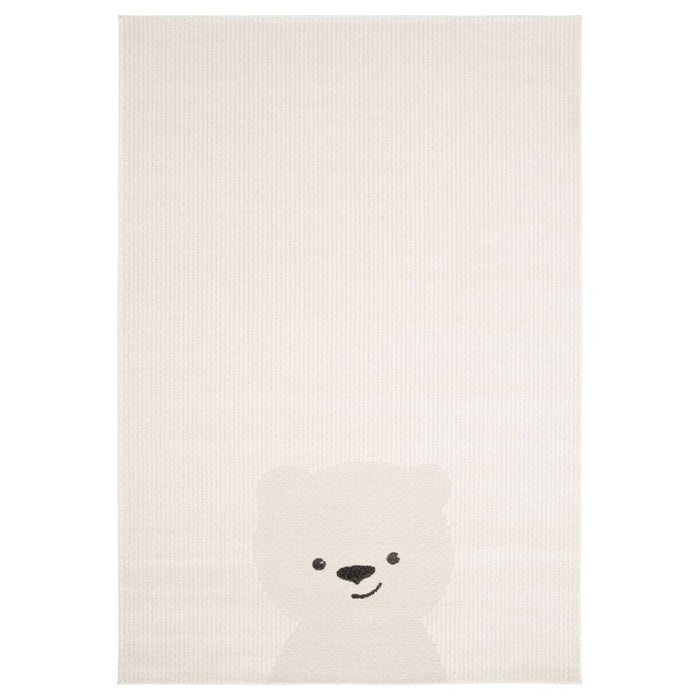 Amiah Vloerkleed babykamer - Softpaw Bearly ivoor - 120x170 cm