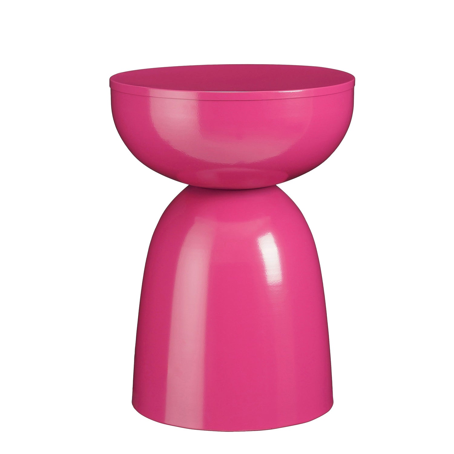 Mica Decorations Elliot Bijzettafel - H45 x Ø32 cm - IJzer - Fuchsia