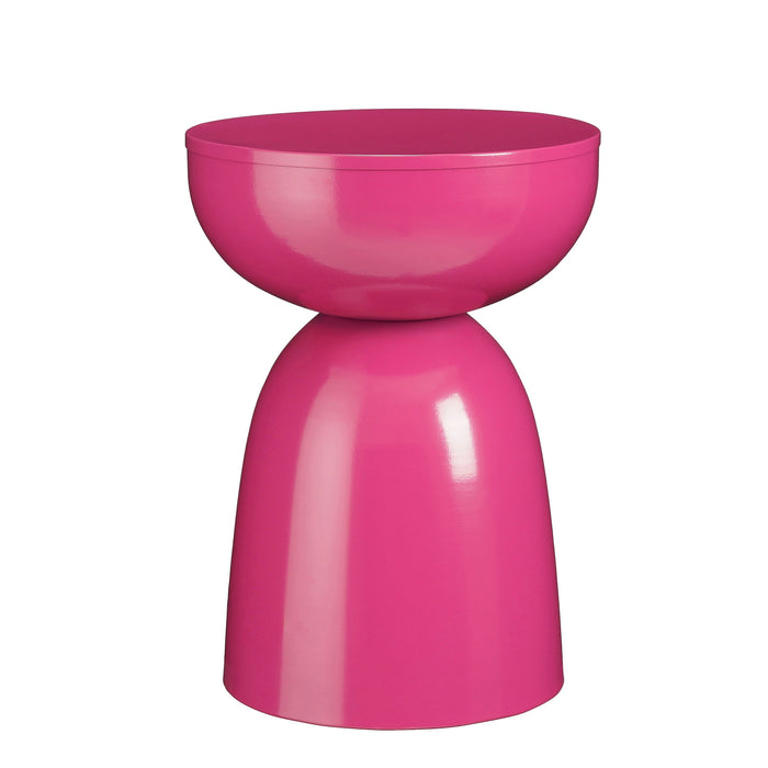 Mica Decorations Elliot Bijzettafel - H45 x Ø32 cm - IJzer - Fuchsia