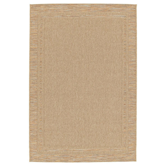 Boho&me Buitenkleed ruiten - Corde Cadre naturel|sunset - 200x290 cm