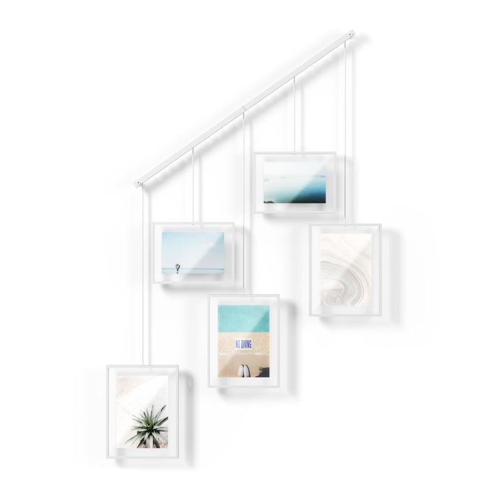 Umbra Exhibit Set van 5 Fotolijsten - Wit