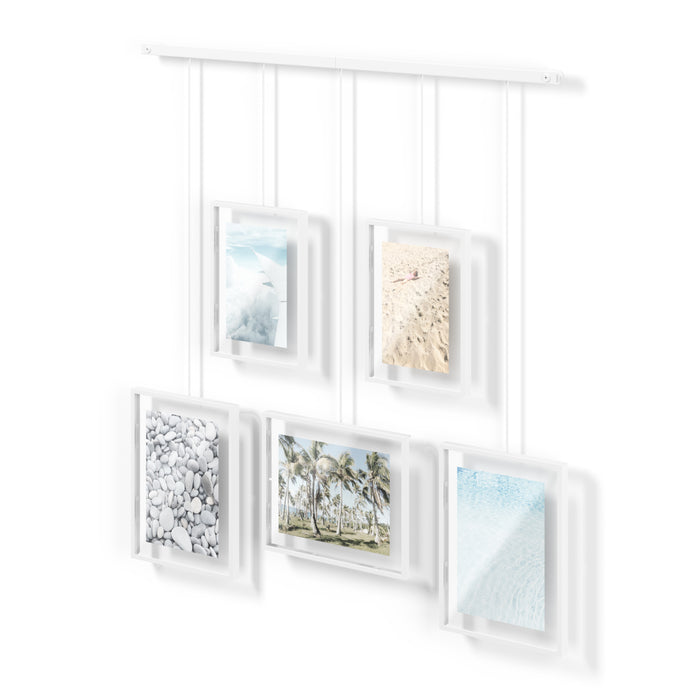 Umbra Exhibit Set van 5 Fotolijsten - Wit