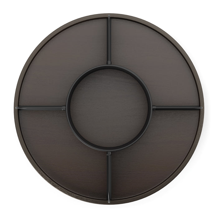 Umbra Lazy Susan Draaibare Organizer - Zwart/Walnoot