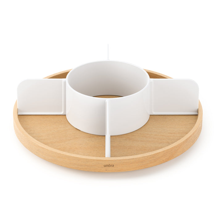 Umbra Lazy Susan Draaibare Organizer - Wit/Naturel