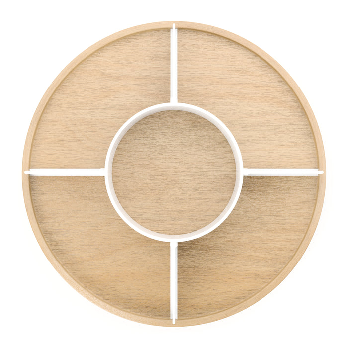 Umbra Lazy Susan Draaibare Organizer - Wit/Naturel