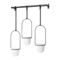 Umbra Triflora Hangende Bloempotten - Set van 3 - Wit