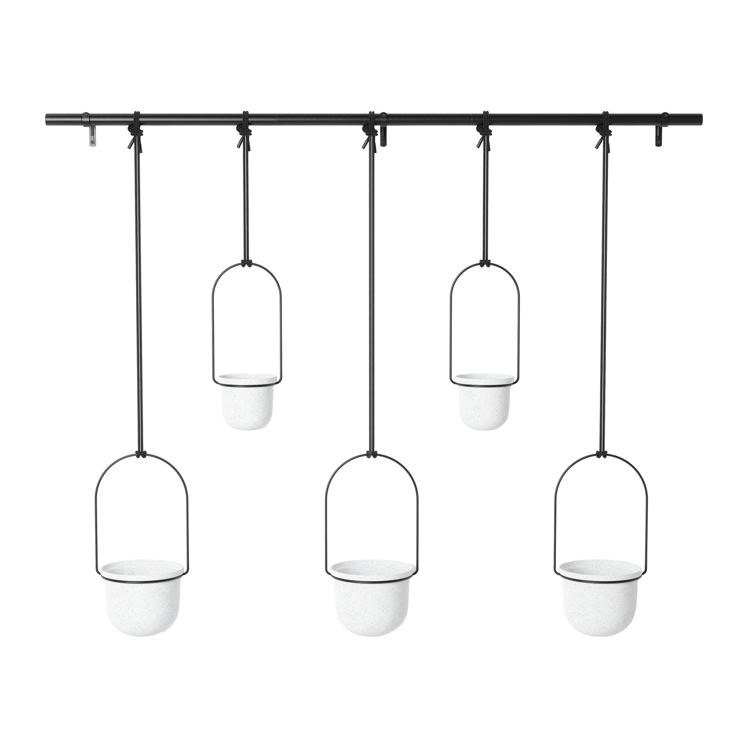 Umbra Triflora Hangende Bloempotten - Set van 5 - Wit