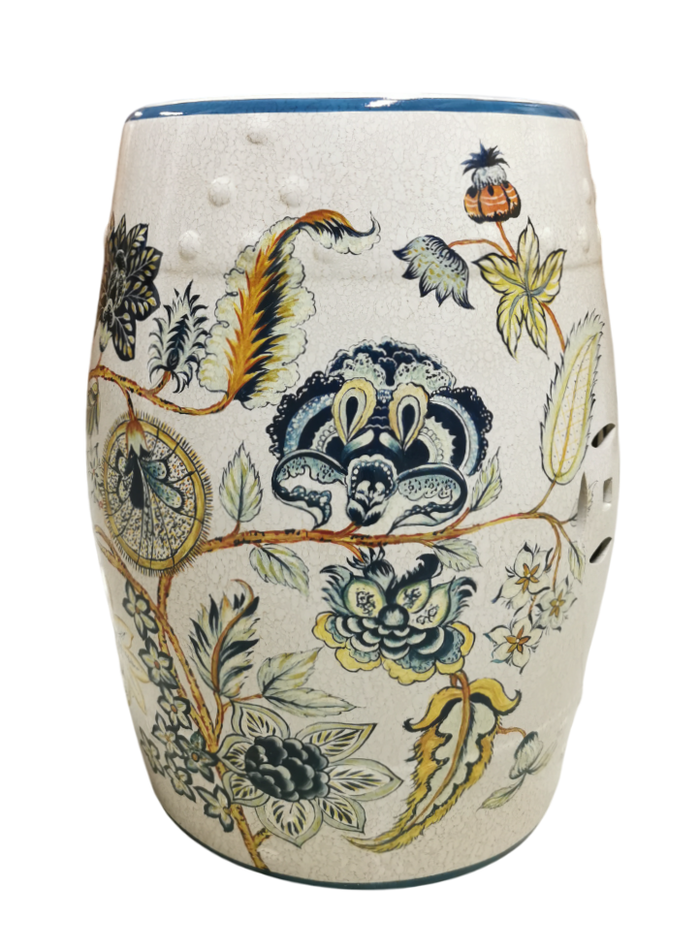 Fine Asianliving Keramische Kruk Vintage Botanic