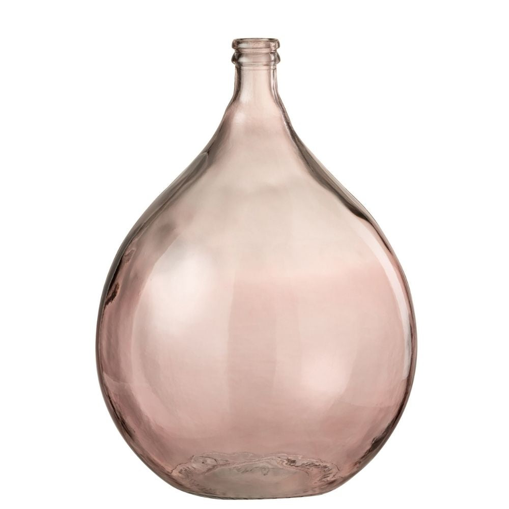 J-Line vaas Lissabon - glas - zalm - large - 56 cm hoog