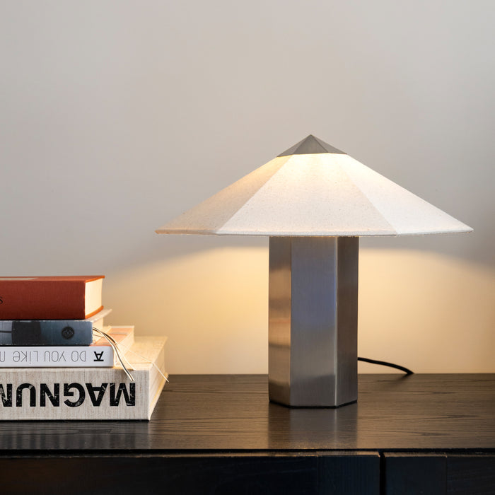 &k amsterdam Phira Tafellamp - Brushed Steel