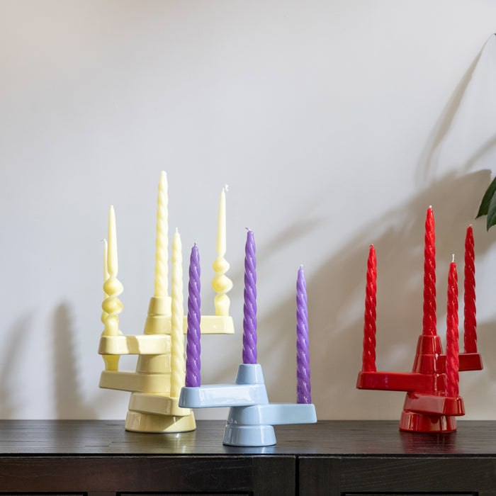 &k amsterdam Brute Kandelaar - Geel