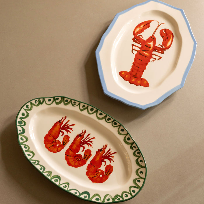 &k amsterdam Sirène Serveerschaal - Lobster