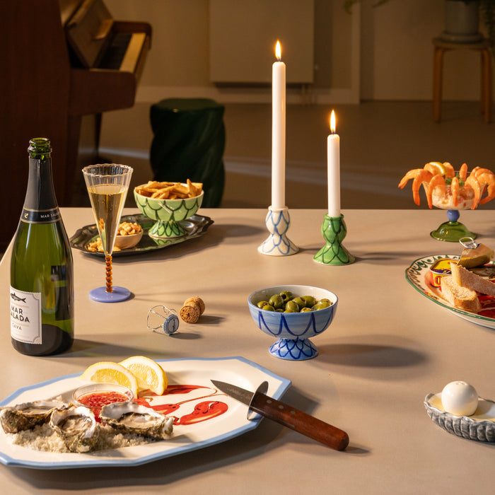 &k amsterdam Sirène Schaaltje - Groen - Set van 2