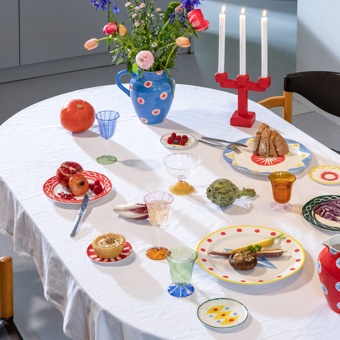 &k amsterdam Tulip Glas 2 st. - Blauw