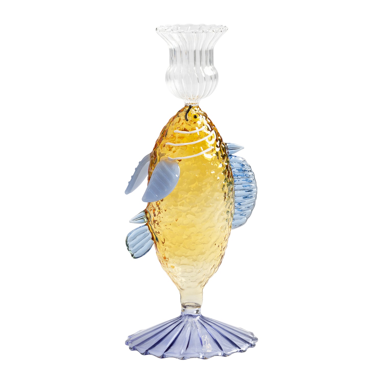 &k amsterdam Fish Kandelaar - Geel