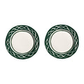 &k amsterdam Festivo Bord Ø 22,5 cm - Groen - Set van 2