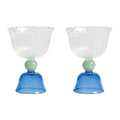 &k amsterdam Tulip Glas 2 st. - Blauw