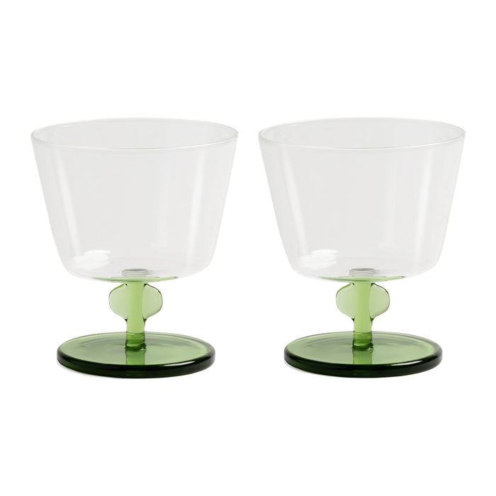 &k amsterdam Petal Waterglas 2 st. - Groen