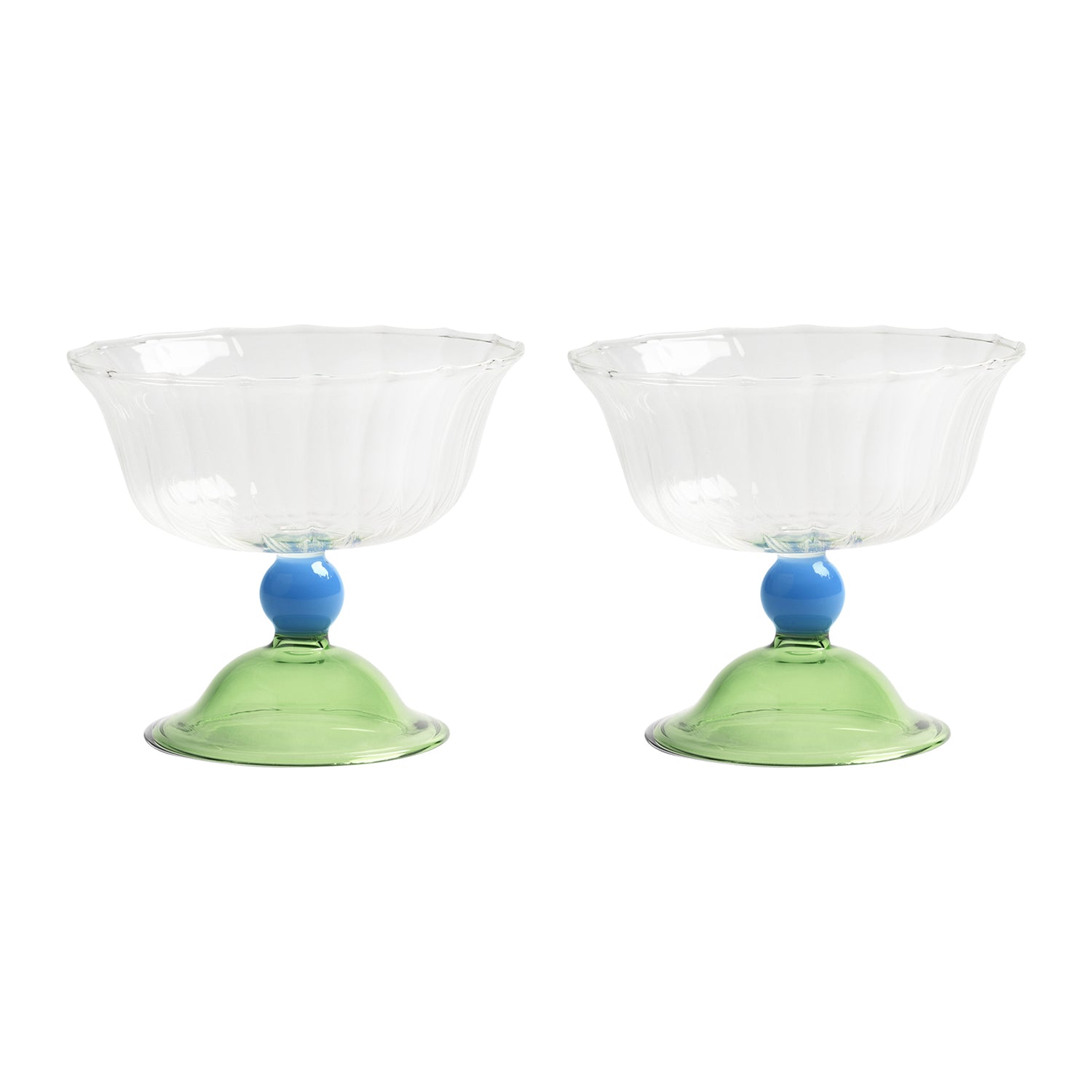 &k amsterdam Tulip Coupe 2 st. - Groen