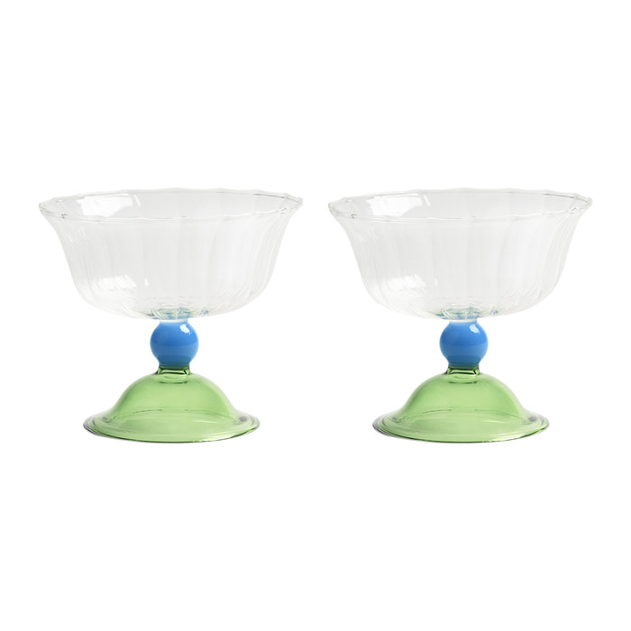 &k amsterdam Tulip Coupe 2 st. - Groen