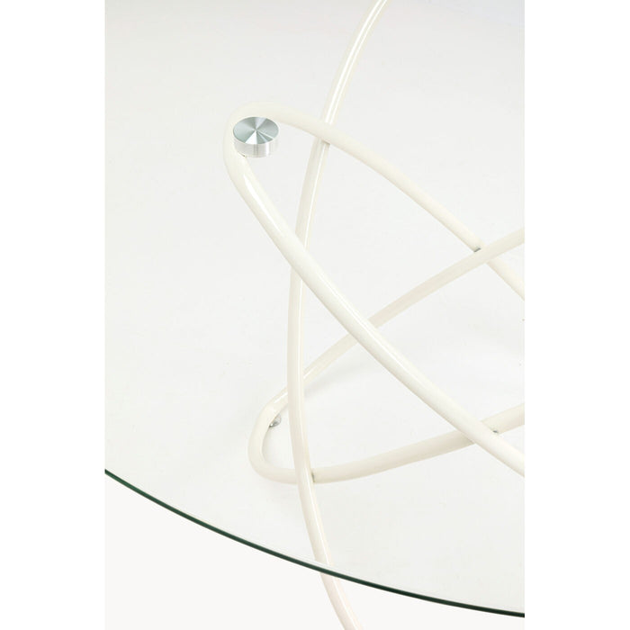 Eettafel Molekular Ø120cm beige Kare Design