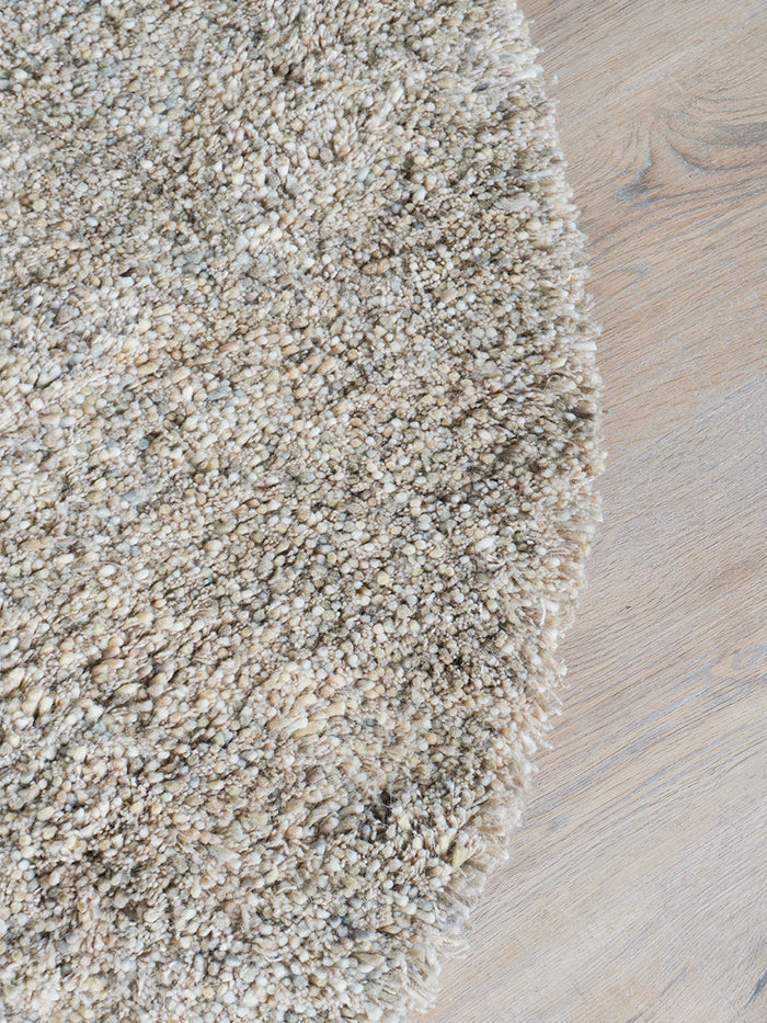 Veer Carpets - Vloerkleed Zumba Beige Rond ø160 cm
