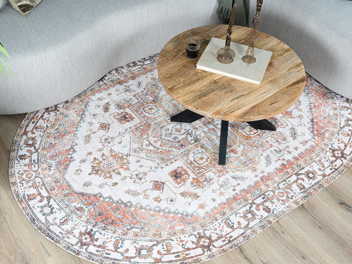 Veer Carpets - Vloerkleed Nora Bruin - Ovaal 160 x 230 cm