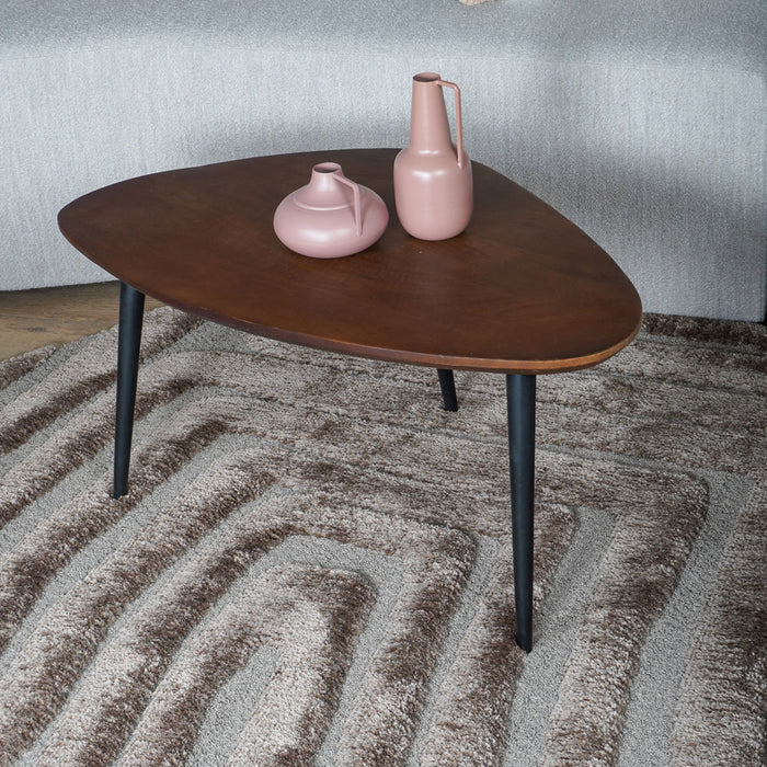 Veer Carpets - Vloerkleed Lima Bruin Rond ø160 cm