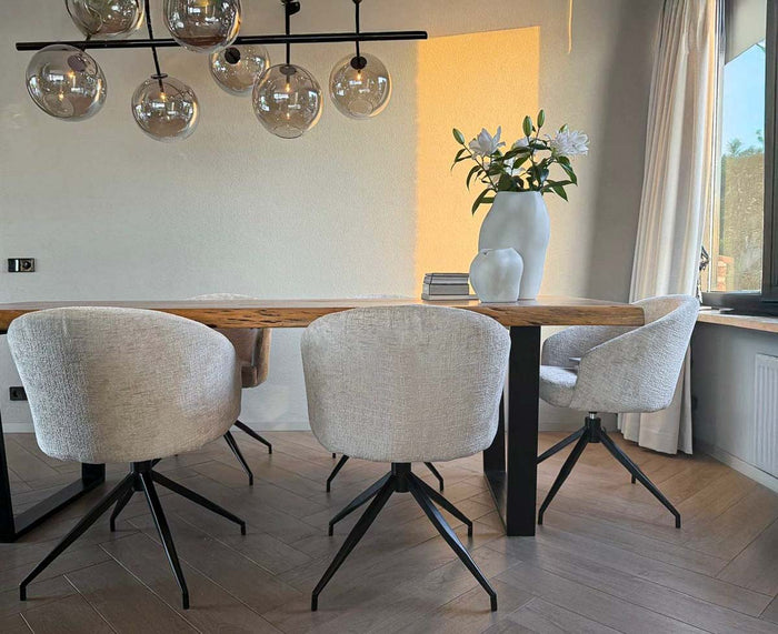 Kick draaistoel Merle - Champagne