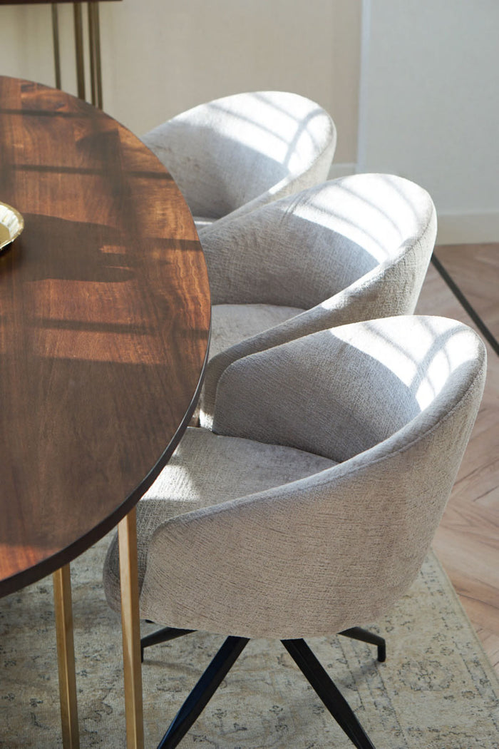 Kick draaistoel Merle - Grijs