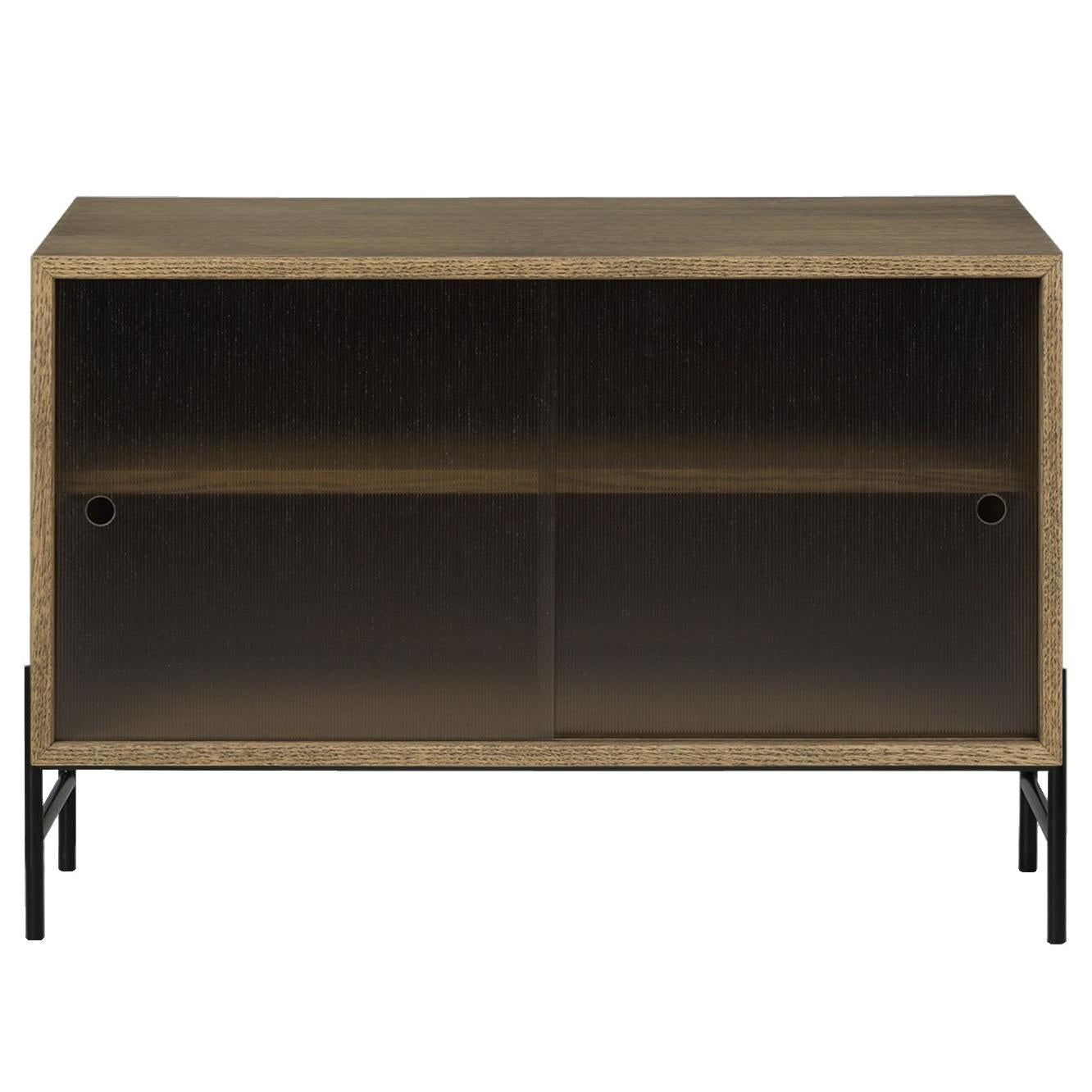 Hifive 75 dressoir H52 glas gerookt eiken