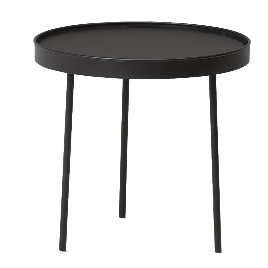 Stilk bijzettafel Ø44 zwart