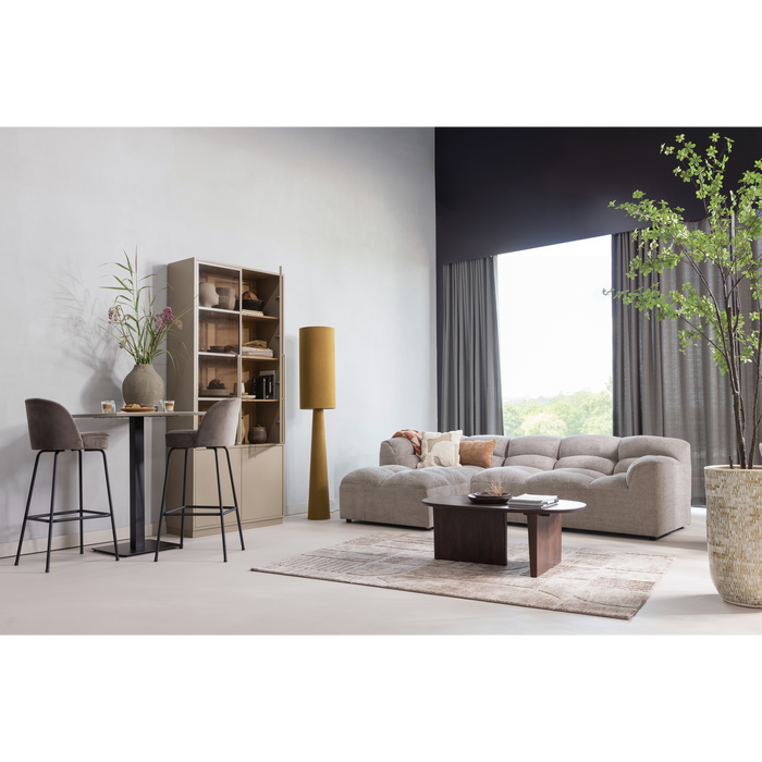 WOOOD Loft Vloerlamp XL - Metaal|Bouclé - Tapenade 187xØ35 cm