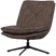 WOOOD Milaro Draaifauteuil - Polyester - Bruin Melange - 88x75x94