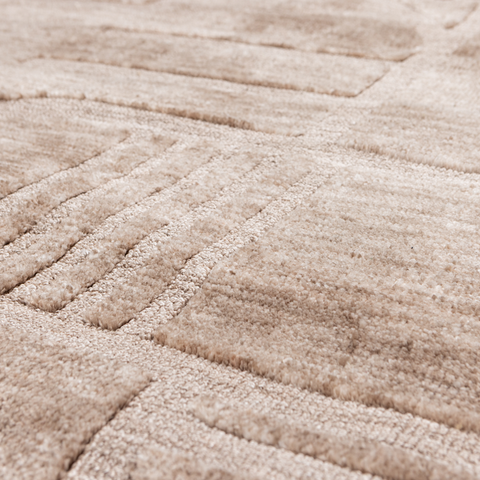 WOOOD Lovi Vloerkleed - Wol - Taupe 170x240 cm