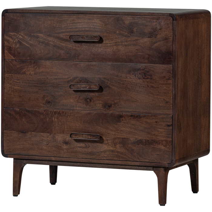 WOOOD Liya Ladekast - Mango Hout - Donkerbruin - 90x90x50