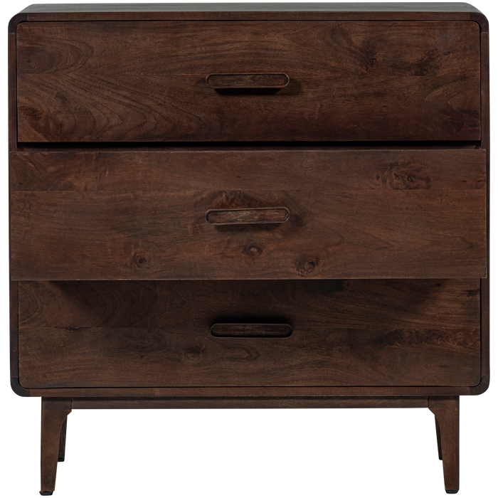 WOOOD Liya Ladekast - Mango Hout - Donkerbruin - 90x90x50