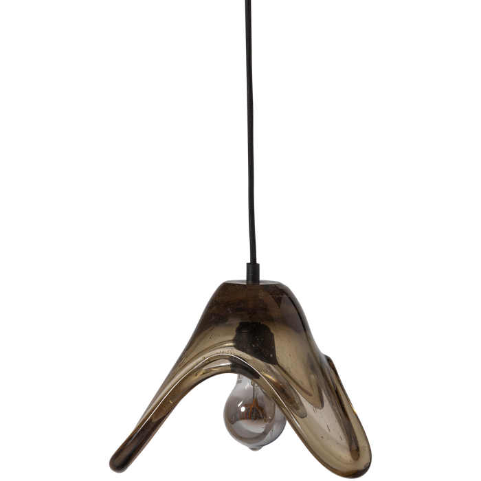 WOOOD Elle Hanglamp Groot - Glas - Groen - 17x25x22