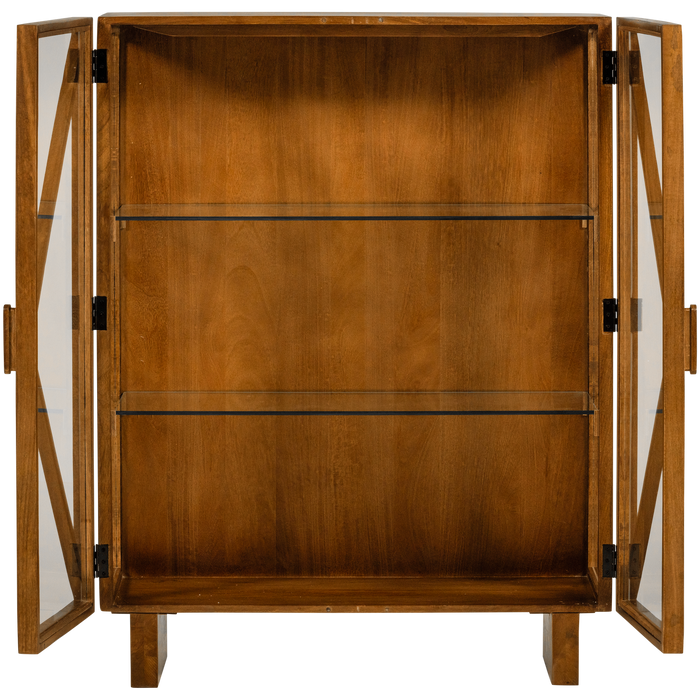 WOOOD Kella Kast 2-Deurs - Mango Hout - Naturel - 132x100x44