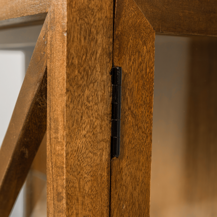 WOOOD Kella Kast 2-Deurs - Mango Hout - Naturel - 132x100x44