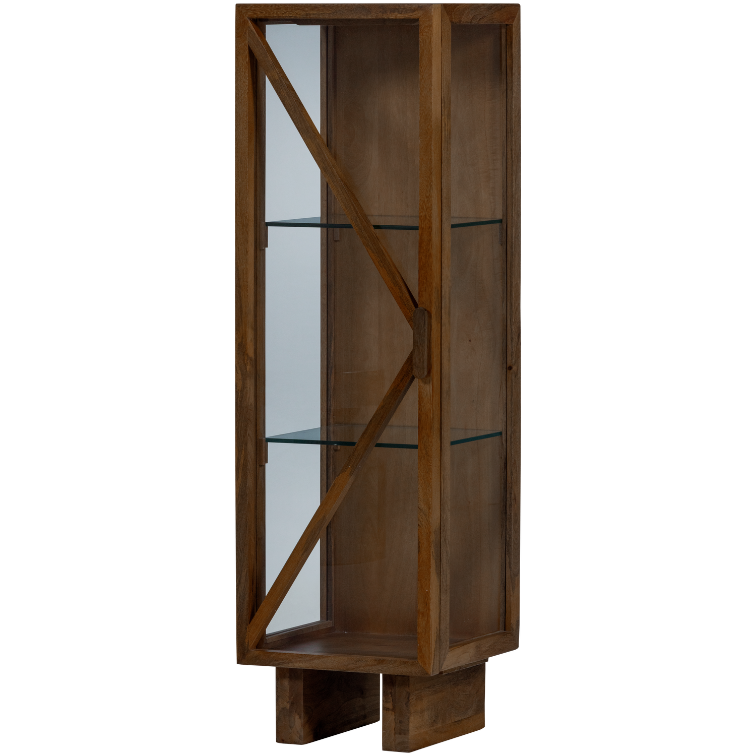 WOOOD Kella Kast 1-Deurs - Mango Hout - Bruin - 137x40x39