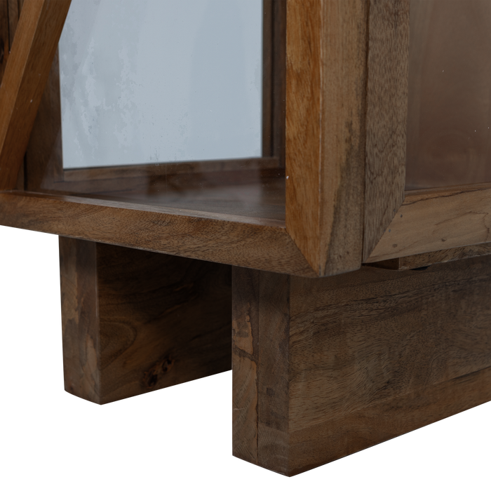 WOOOD Kella Kast 1-Deurs - Mango Hout - Bruin - 137x40x39